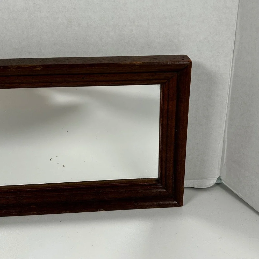Transart Industries Mirror Set Brown 5pc Wood Frame Vintage, See Measurements